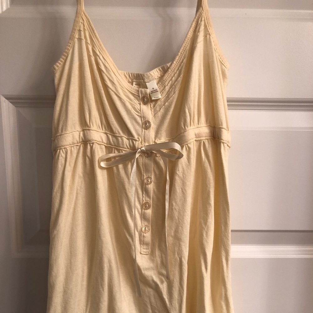 Yellow baby doll tank